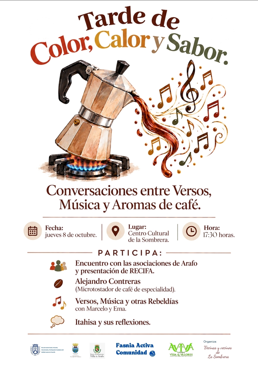 Tarde de Color, Calor y Sabor: Conversaciones entre Versos, Música y Aromas de café