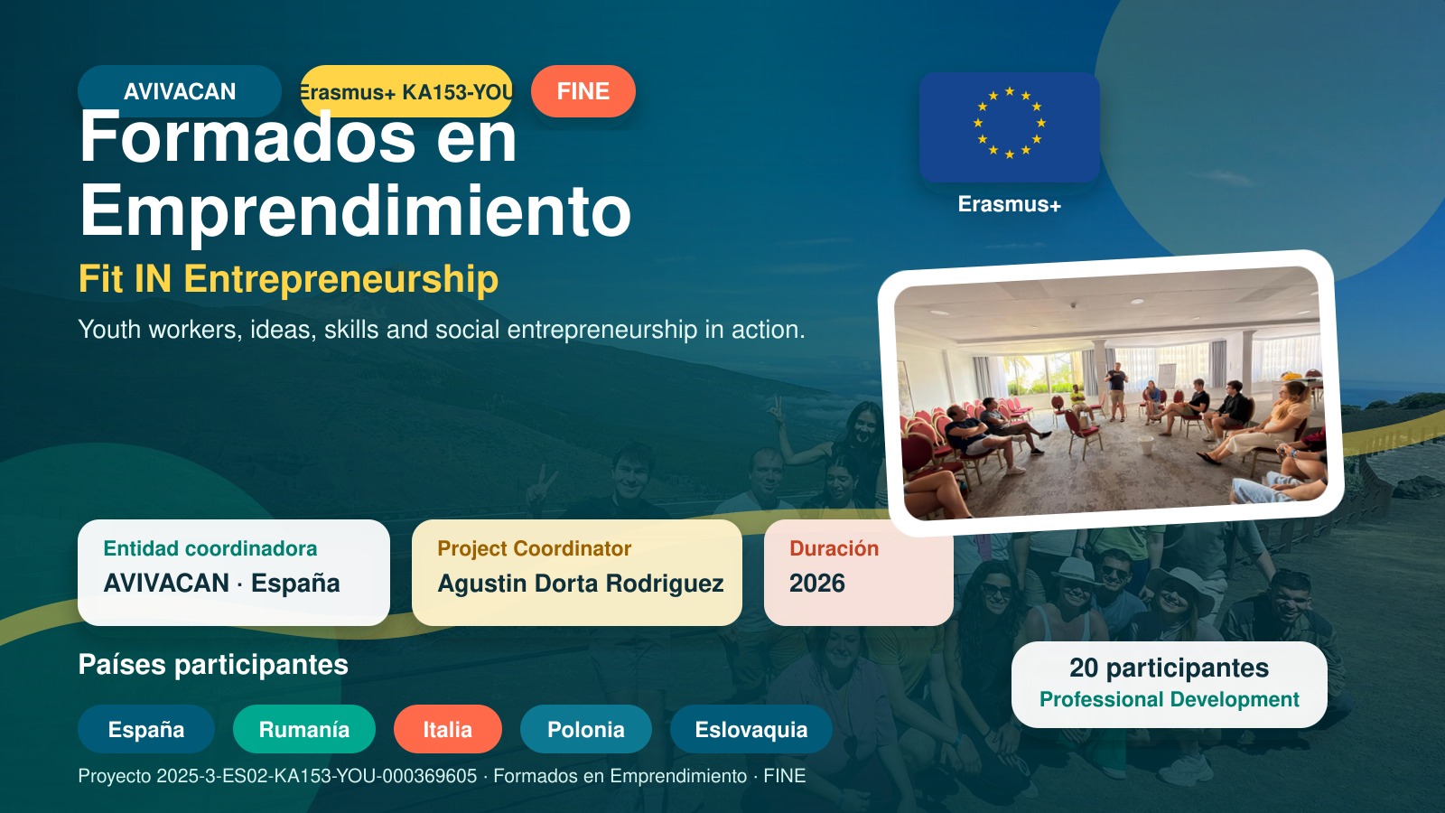 FINE: emprendimiento social y aprendizaje compartido entre profesionales de juventud